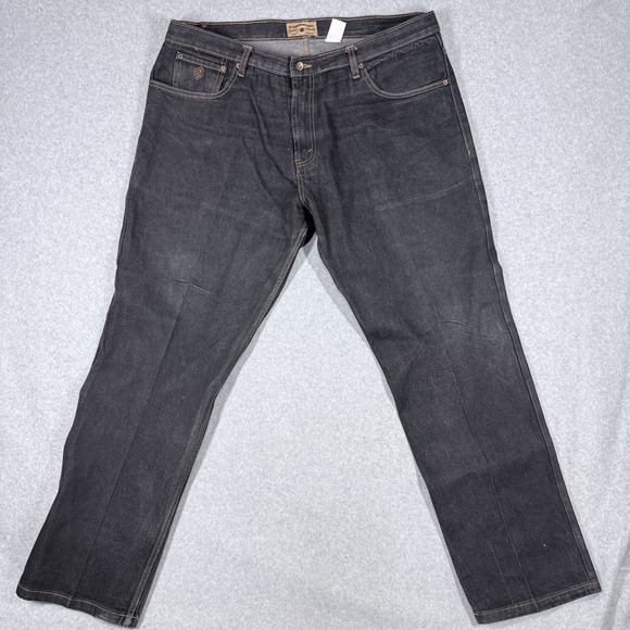 Rocawear Other - Rocawear Jeans Mens 42x34 Dark Wash Straight Leg Embroidered Logo Y2K HipHop